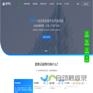 一站式新零售+物联网解决方案领先互联网+saas平台_趋势云